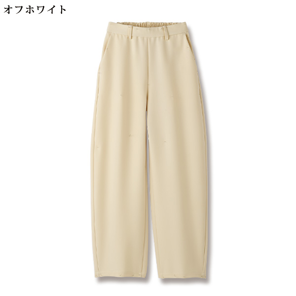 ダブルクロス素材カーブパンツ 大きいサイズ M L LL 3L