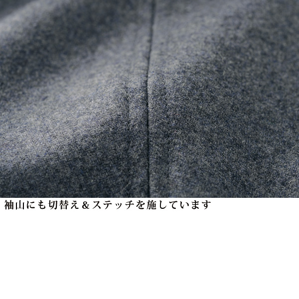 ウール混後ろスリット入りブラウス
