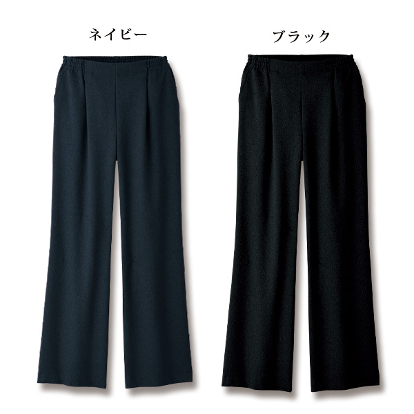 お家で洗える 美脚セミワイドパンツ 大きいサイズ M L LL 3L