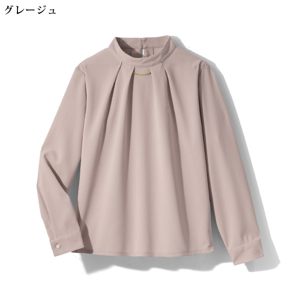 バーアクセサリー付Tブラウス
