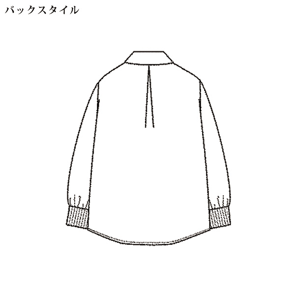 袖口リブ使いストライプシャツ