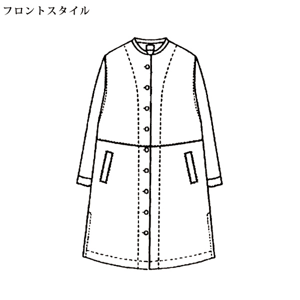 シンプルデザインコート