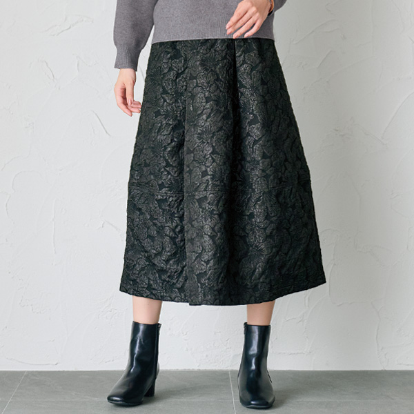 ふくれジャカードスカート
