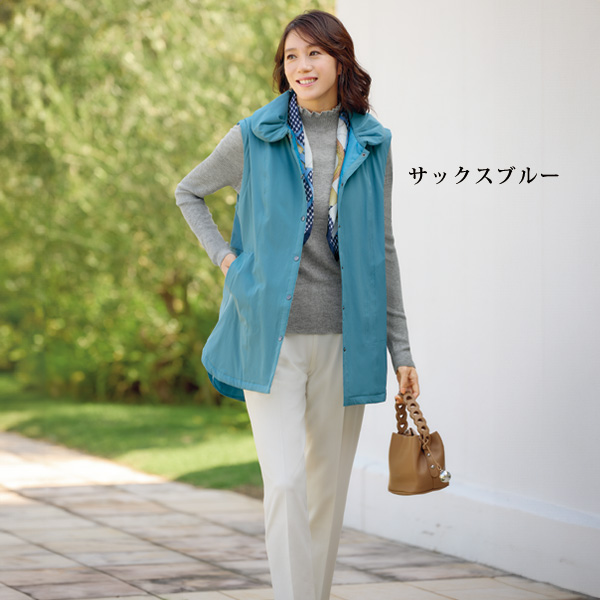 バックデザイン中わた入りベスト 大きいサイズ M L LL 3L