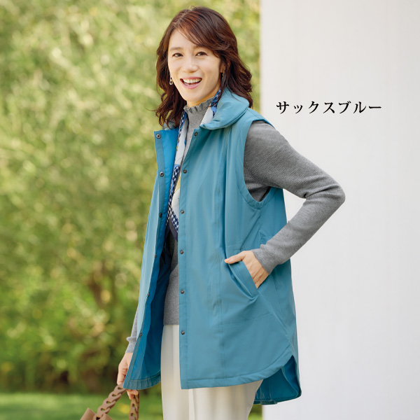 バックデザイン中わた入りベスト 大きいサイズ M L LL 3L