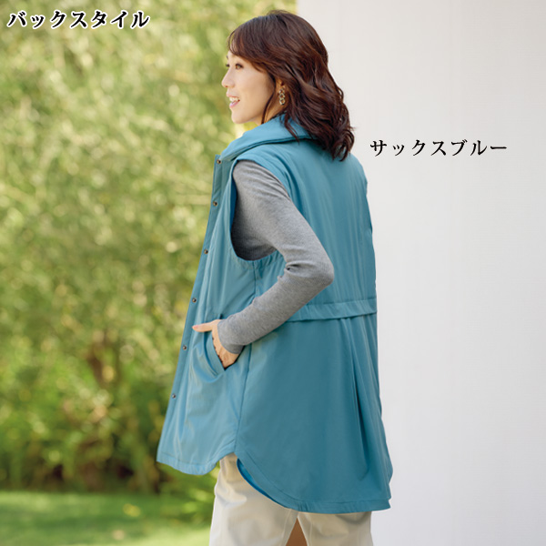 バックデザイン中わた入りベスト 大きいサイズ M L LL 3L