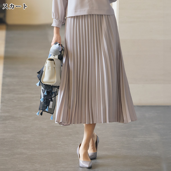 ブラウス＆プリーツスカートセット