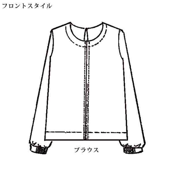 ブラウス＆プリーツスカートセット