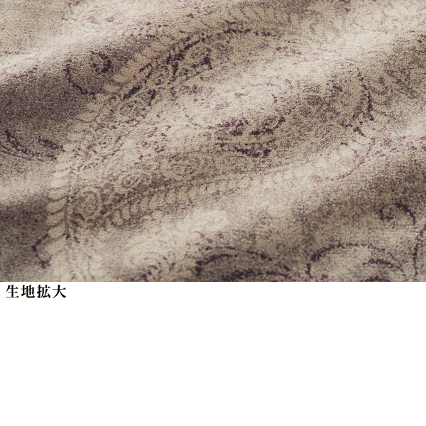 ペイズリー柄プリントシャツ 大きいサイズ M L LL 3L