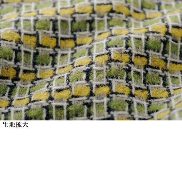 尾州織 ウール混格子柄ジャケット