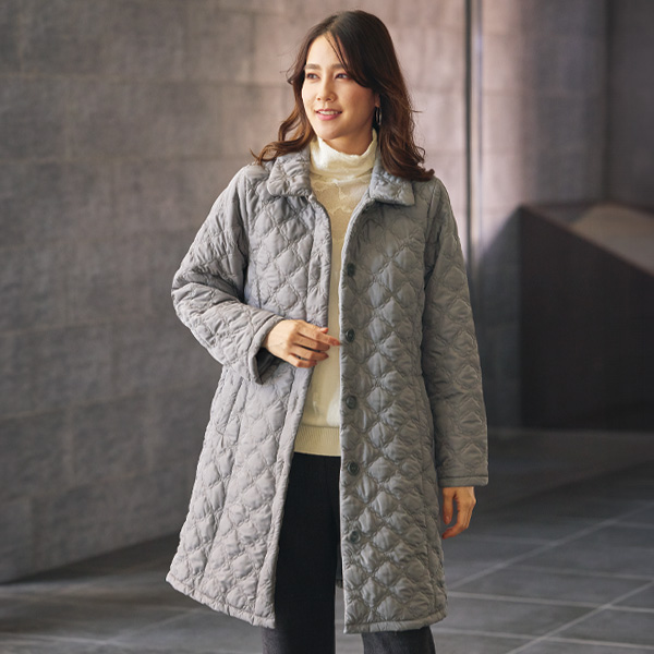 中わたキルティングコート