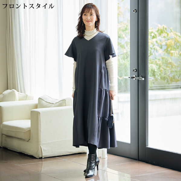 ティアードデザインワンピース