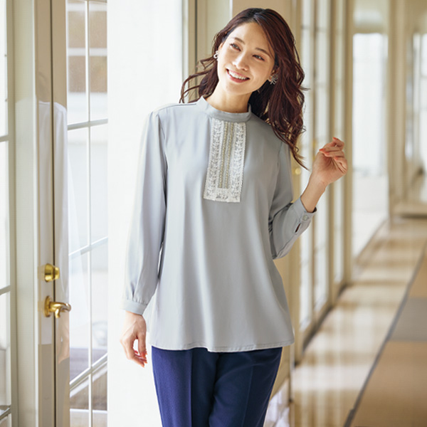 レース＆ビーズ使いチュニック