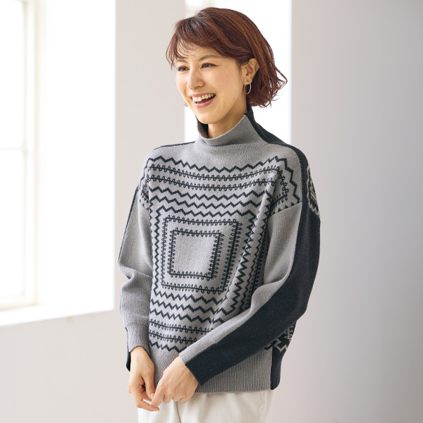 前後2ウェイニットプルオーバー