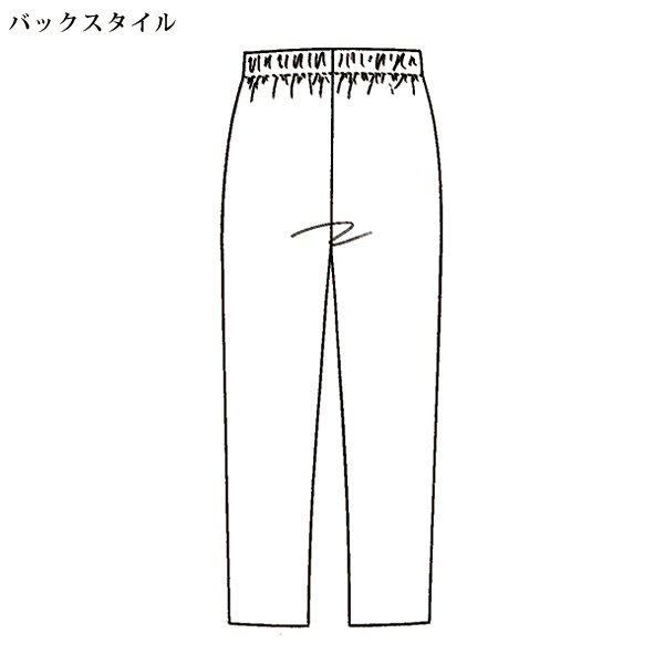 お家で洗える 裏起毛テーパードパンツ 大きいサイズ M L LL 3L