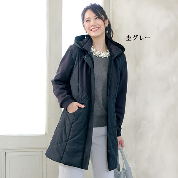 パール調ビジュー装飾セーター