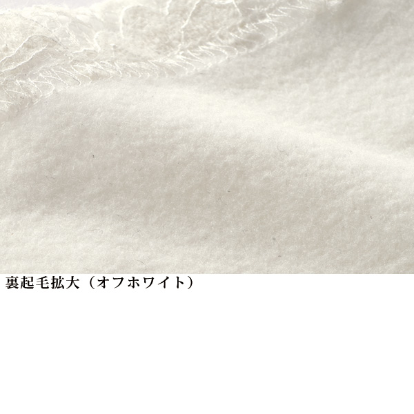 裏起毛＆起毛レースプルオーバー