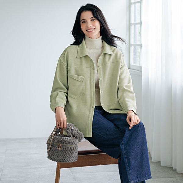 ポケットデザインシャツジャケット