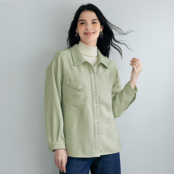 ポケットデザインシャツジャケット