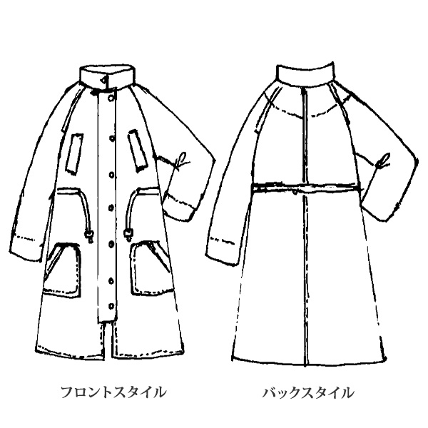 ポケットデザインコート