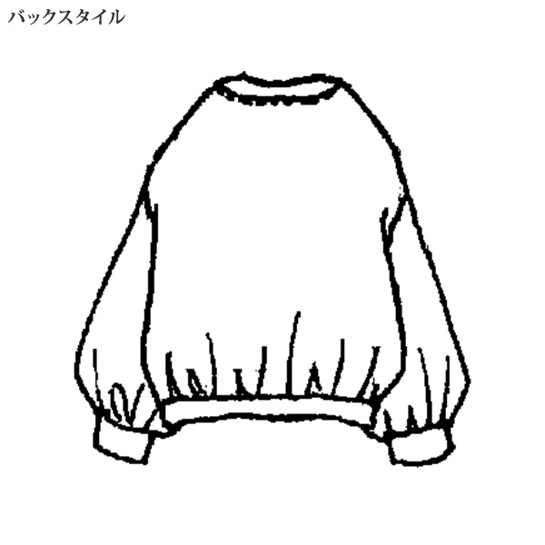 イラストプリントゆるっとトレーナー