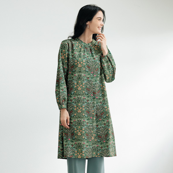 彩りプリントチュニック