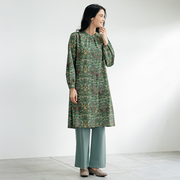 彩りプリントチュニック