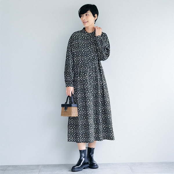 イスタイーレ 小花プリントワンピース ista-ire