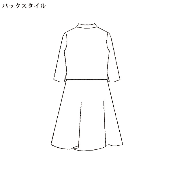 水玉プリントドッキングワンピース