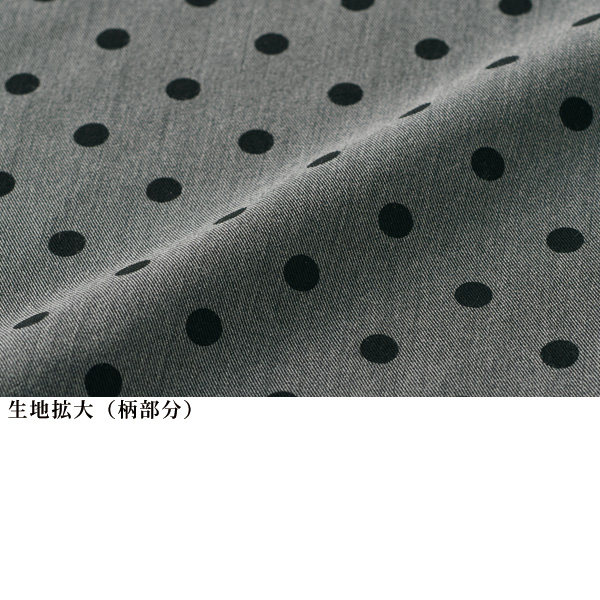 水玉プリントドッキングワンピース