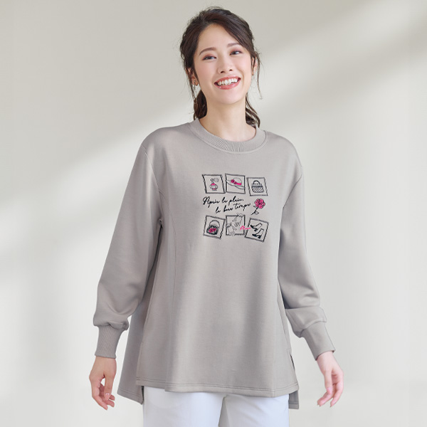 胸元刺しゅうチュニック