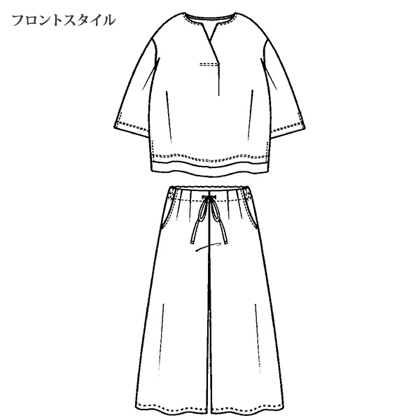 カットジョーゼットセットアップ