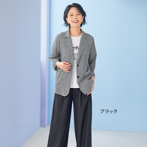 バイアス取り美脚パンツ 大きいサイズ M L LL 3L