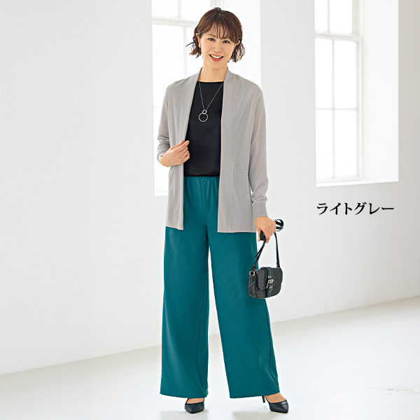 シャイニーニットカーディガン