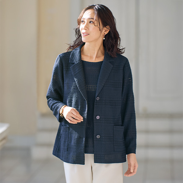 テーラードジャケットアンサンブル