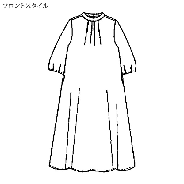 ボタニカルプリントワンピース