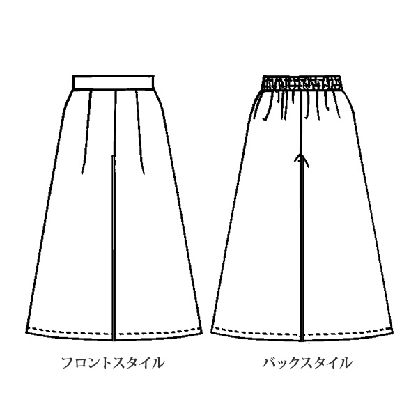 シネマ柄プリントフレアパンツ