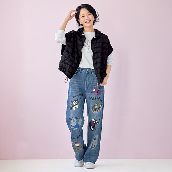 リップルボーダーフーディベスト