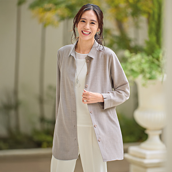 バックデザインシャツジャケット