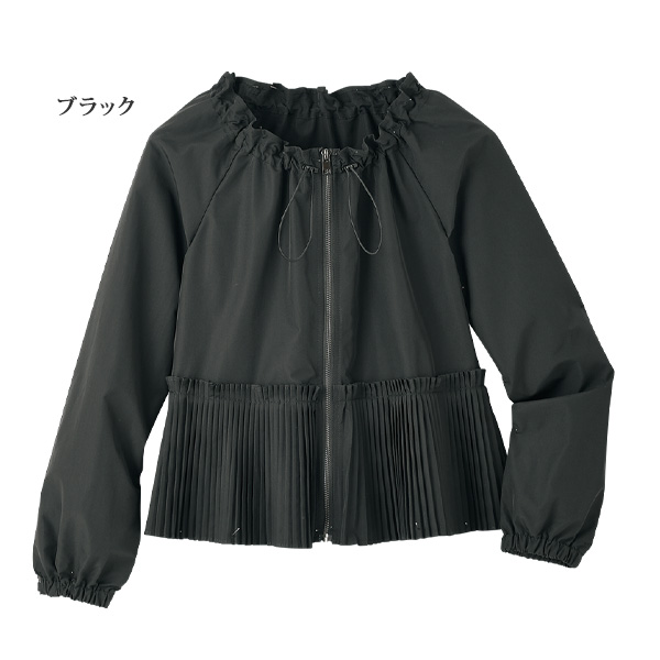 裾プリーツジャケット