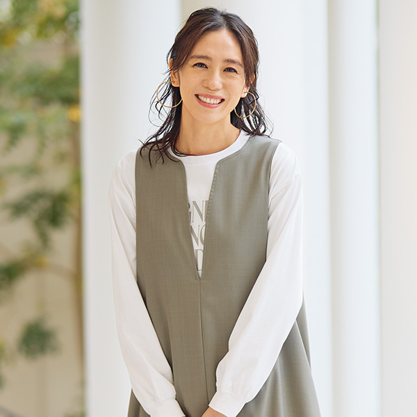 深Ｖネックバルーンワンピース