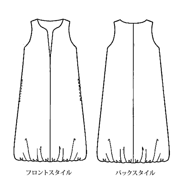 深Ｖネックバルーンワンピース