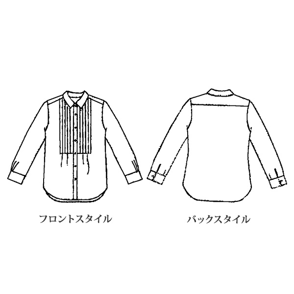 麻綿プリントシャツチュニック