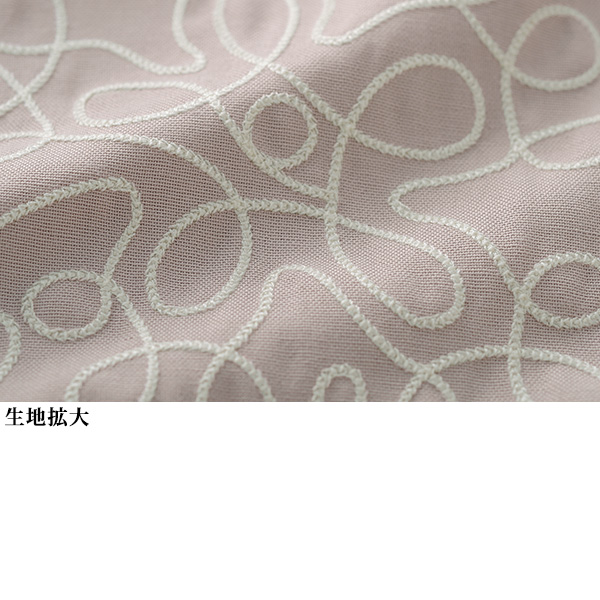 刺しゅう入りシャツブラウス