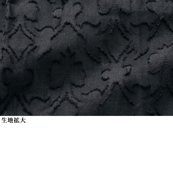 コットンジャカードロングシャツ