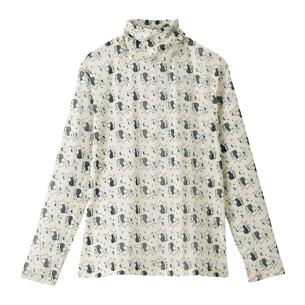 2枚組ネコ柄パワーネットプルオーバー