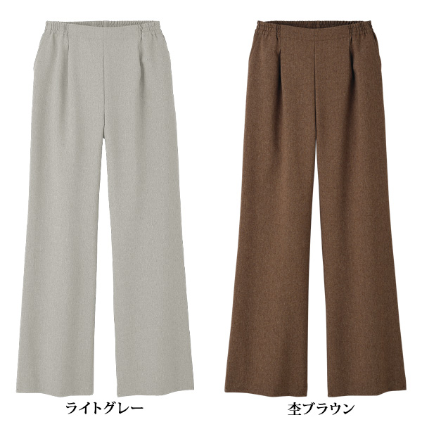 お家で洗えるセミワイドパンツ 大きいサイズ M L LL 3L