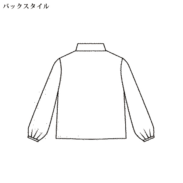 プリントボウタイブラウス