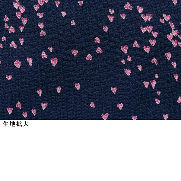 プリントボウタイブラウス