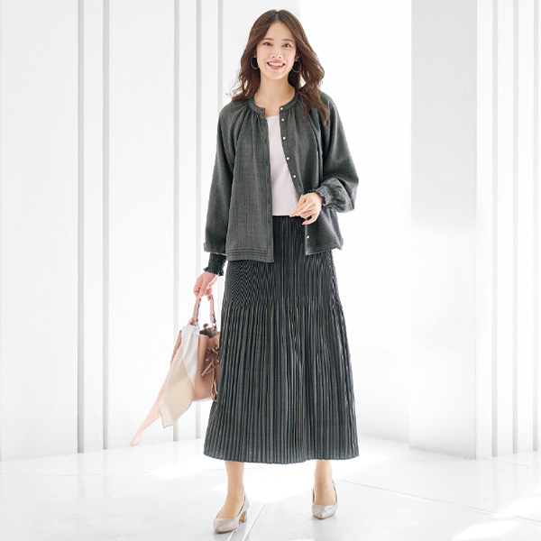 変化プリーツスカート